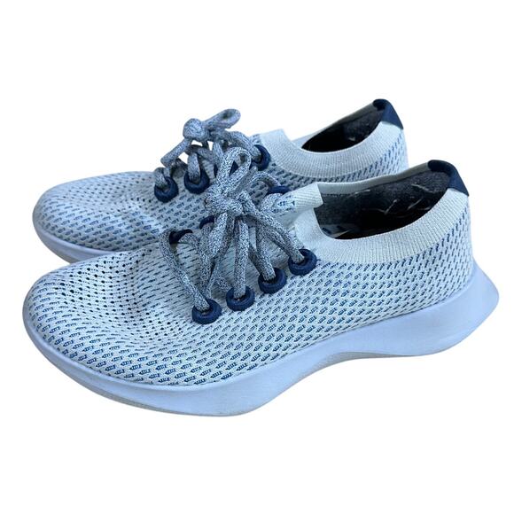 Allbirds Women's Tree Dasher 1 Sneaker Geyser Light Blue White Size 7.5 EUC - Picture 4 of 8